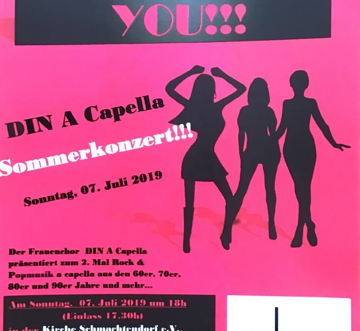 Sonntag, 07.07.2019 – Din A Capella